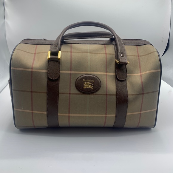 Burberry Brown Plaid Women's Bag - Picture 1 of 7